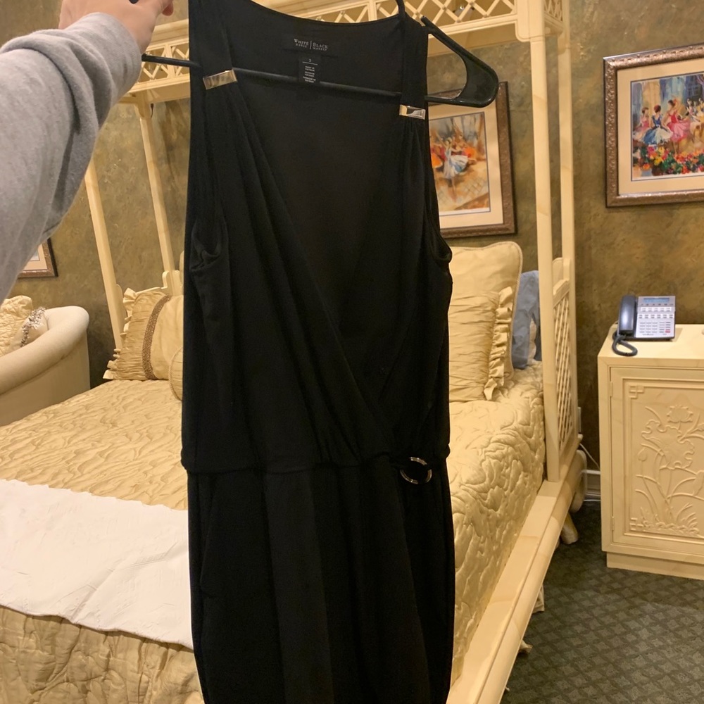 Black dress with gold details